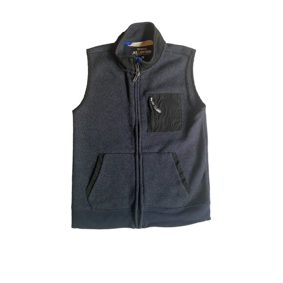 J Crew Crewcuts Boys Size 10 Jacket Navy Jacket Vest Size Large soft - Picture 1 of 7